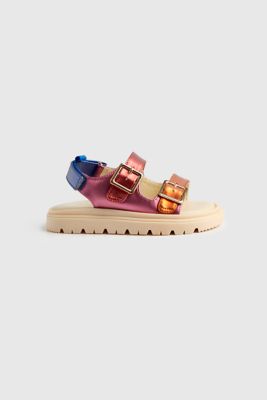 Multicolour Footbed Sandals