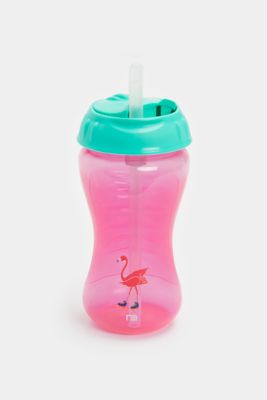 Mothercare Flexi-Straw Toddler Cup - Pink Flamingo