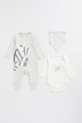 My First All-in-One, Bodysuit and Bib Set