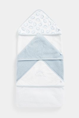 Mothercare Dino Cuddle and Dry Hooded Towels - 3 Pack