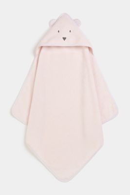 Mothercare Premium Cuddle and Dry Hooded Towel - Pink