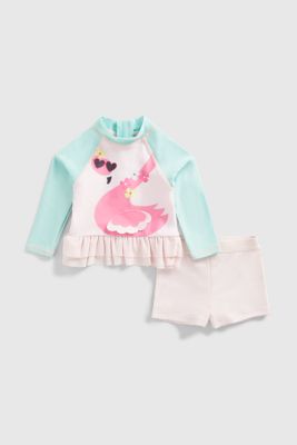 Flamingo Sunsafe Rash Vest and Shorts Set UPF50+
