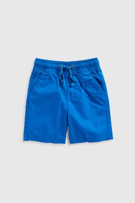 Blue Poplin Shorts