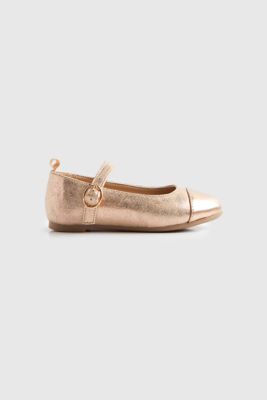 Gold Ballerina Shoes