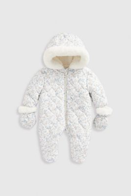 Ditsy Quilted Snowsuit