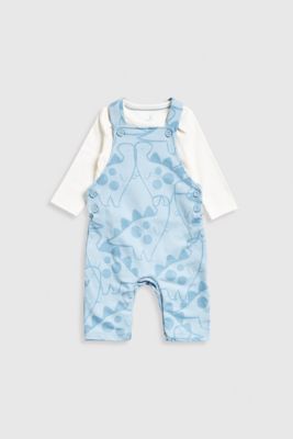 Dinosaur Dungarees and Bodysuit Set