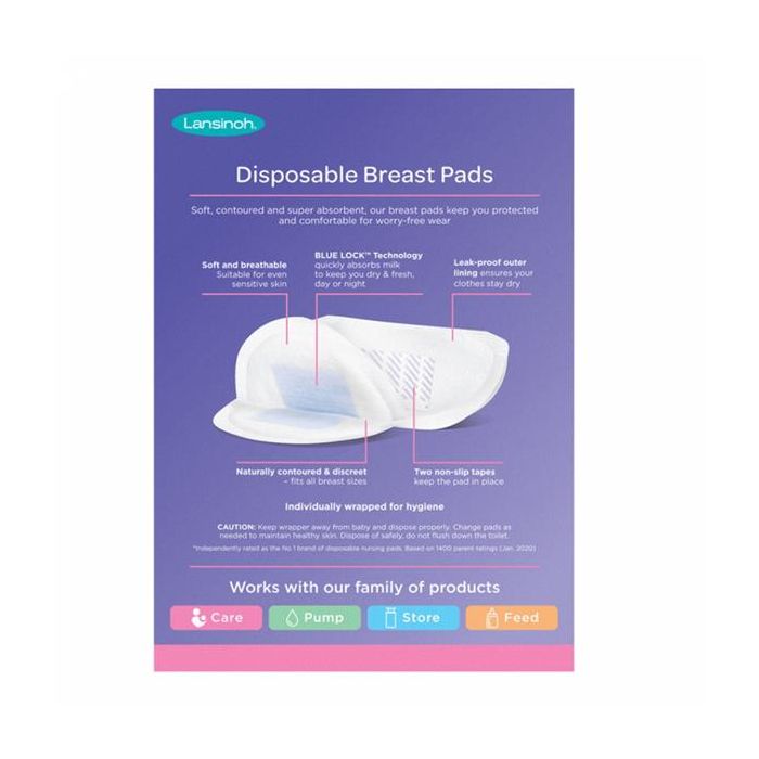 Lansinoh Disposable Breast Pads 24pk – Mothercare Malta