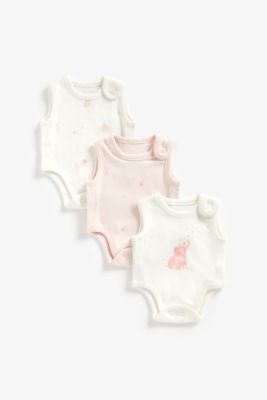 Pink Premature Baby Bodysuits – 3 Pack
