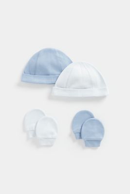 My First Blue Hat and Mitts - 2 Pack