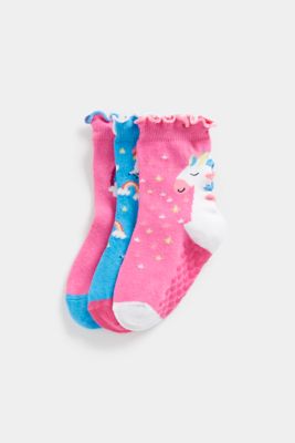 Unicorn Slip-Resist Socks - 3 Pack