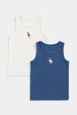 Space Sleeveless Vests - 2 Pack