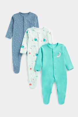 Stargazer Baby Sleepsuits - 3 Pack