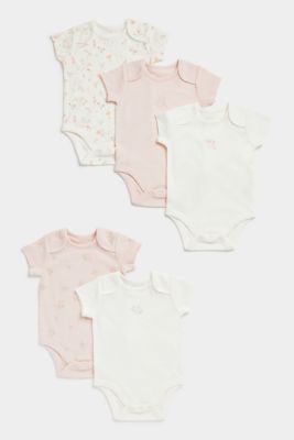 Little Mouse Short-Sleeved Baby Bodysuits - 5 Pack