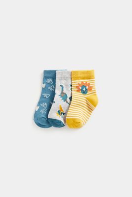 Dinosaur Baby Socks - 3 Pack