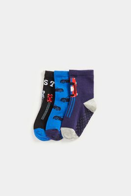 Fast Car Slip-Resist Socks - 3 Pack