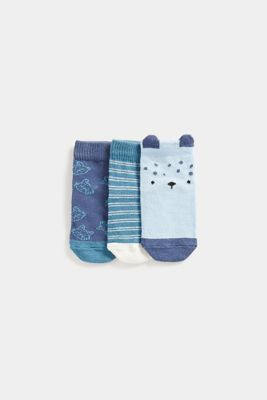 Bear Baby Socks - 3 Pack