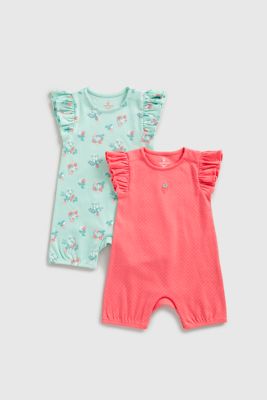 Strawberry Rompers - 2 Pack