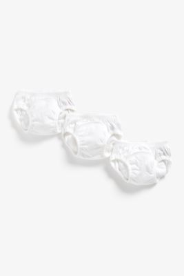 mothercare white trainer pants (small) - 3 pack