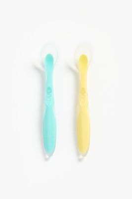 Mothercare Soft Silicone Spoons - 2 Pack