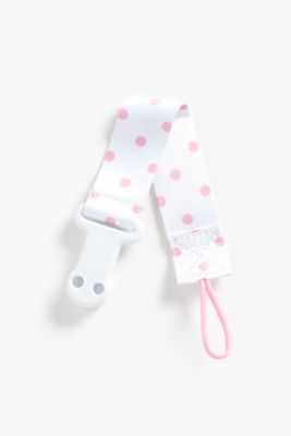 mothercare soother holder - pink