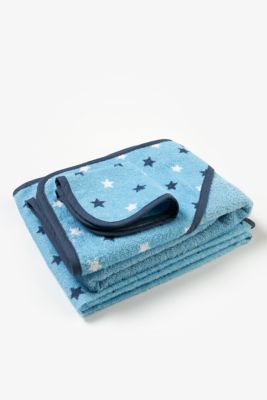 mothercare blue towel bale - 3 pack