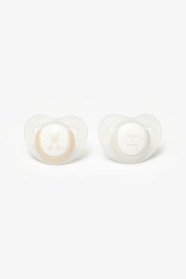 mothercare little and loved orthodontic soothers 0-6months - 2 pack