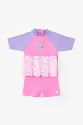 Mothercare Swimsafe Pink Float Suit 1-2 Years