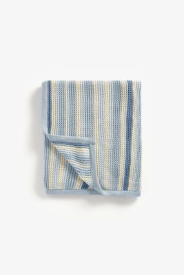 Mothercare Blue Knitted Blanket