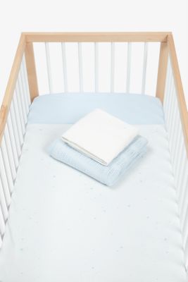 Mothercare Cot Bed Bedding Starter Set - Blue