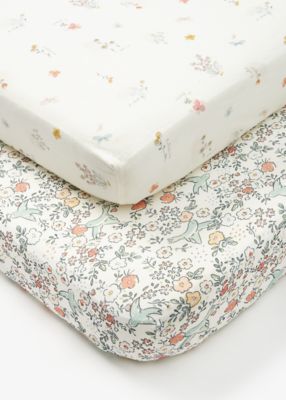 Mothercare Flutterby Fitted Cot Sheets - 2 Pack