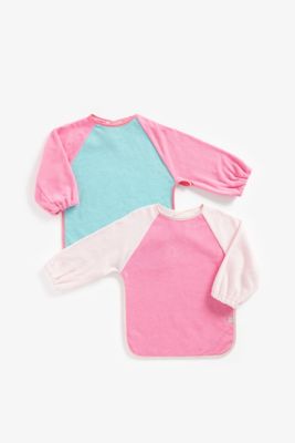 Mothercare Towelling Coverall Bibs - 2 Pack