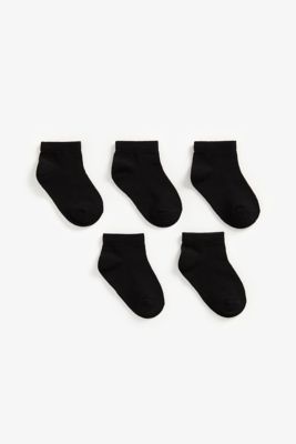 Black Trainer Socks - 5 Pack