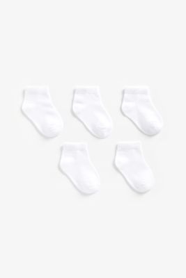 White Trainer Socks - 5 Pack